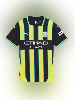 NWT Puma Manchester City 2024/25 Authentic Away Jersey - Mens L - 775085-02